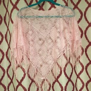 ✨2/$10✨Crochet Lace Poncho